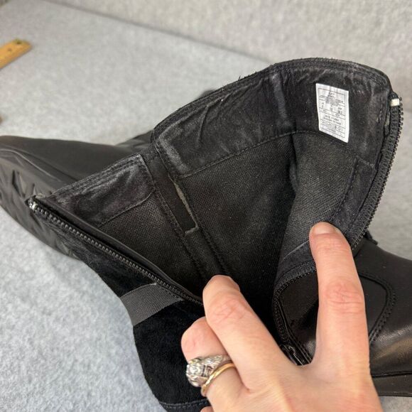 Merrell Womens Size 8 Black Evera Leather Suede Zip-Up Ankle Boots Booties Strap - Picture 9 of 12